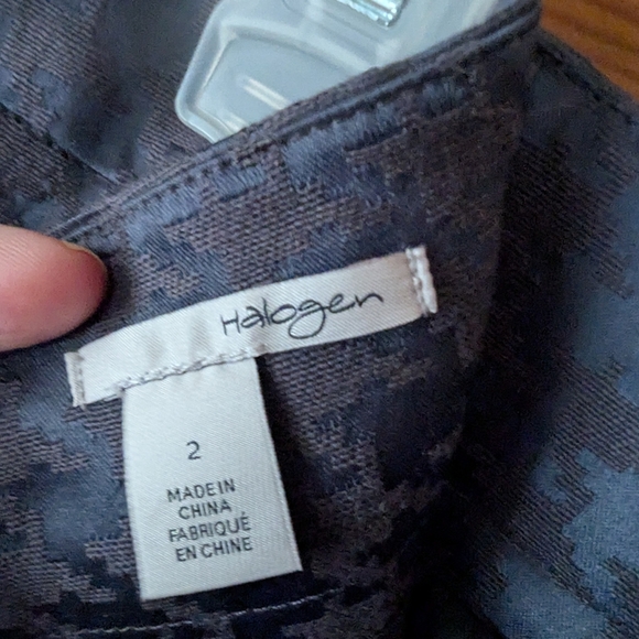 Halogen Black Pleated A-line Mini Skirt Work - Picture 6 of 8